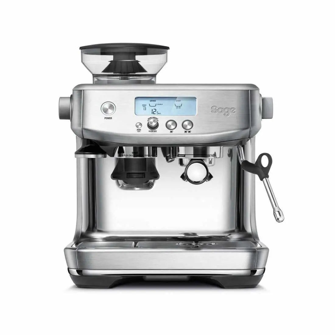 Sage Barista Pro-pusautomātisks-Sage atjaunots-nerūsējošais tērauds-kā jauns-Barista un Espresso