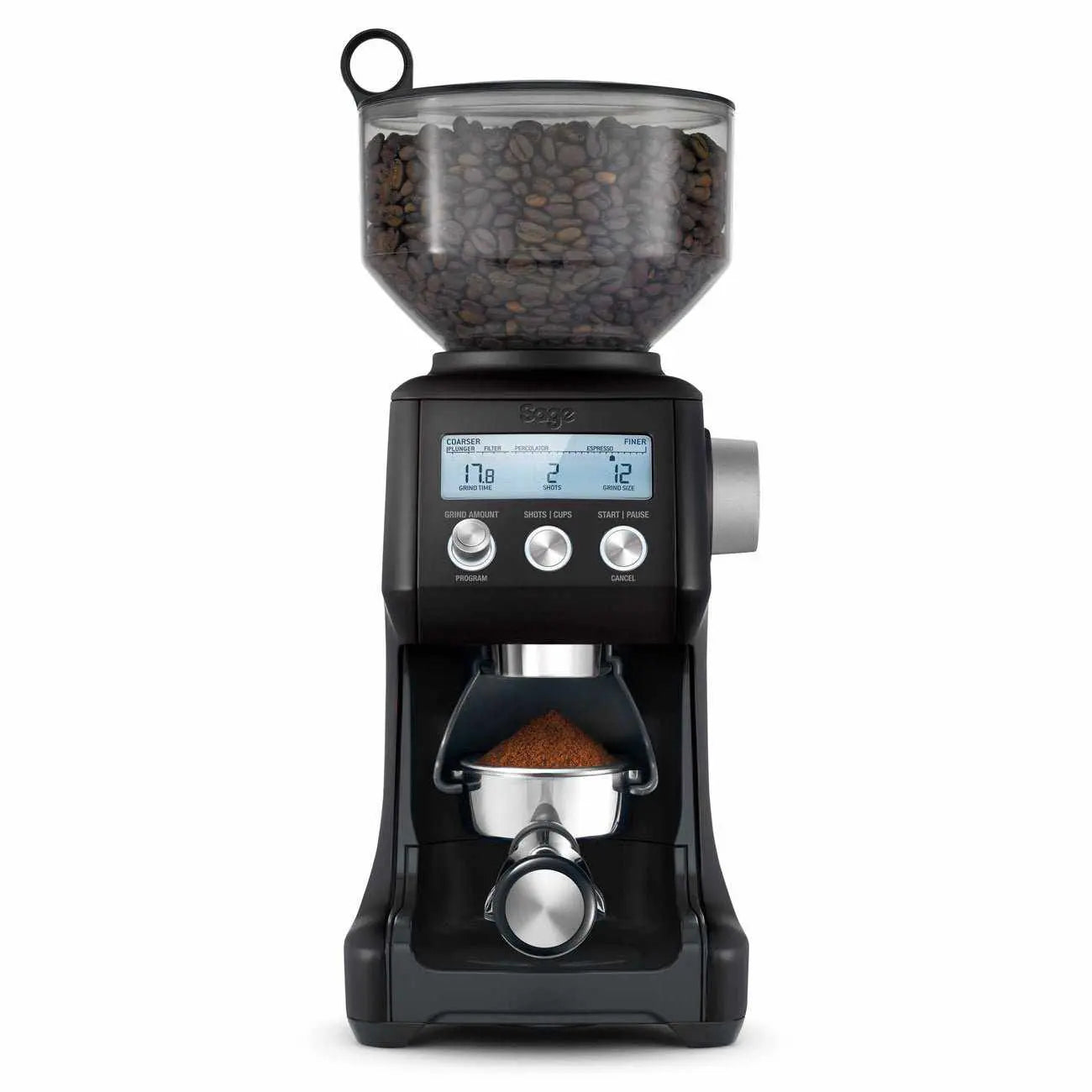 Sage SMART Grinder Pro kafijas dzirnaviņas-Sage atjaunots-melns-kā jauns-barista un Espresso