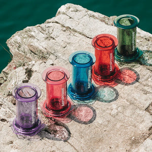 Caurspīdīgs violets AeroPress