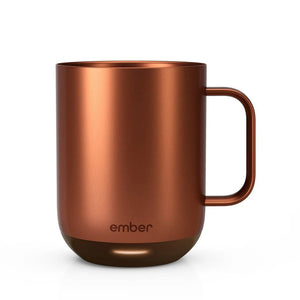 Ember elektrisk kafijas krūze V2, 295 ml vara krāsā ar stilīgu un modernu dizainu kafijas temperatūras kontrolei