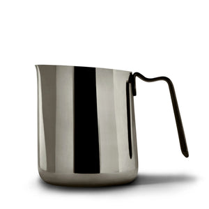 Nerūsējošā tērauda piena kanna ar precīzu lejumu latte art, ergonomiska rokturis, baristas espresso piederumi, viss par kafiju.
