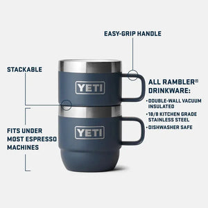 Rambler kausu komplekts 177 ml 2 gab. - balts YETI