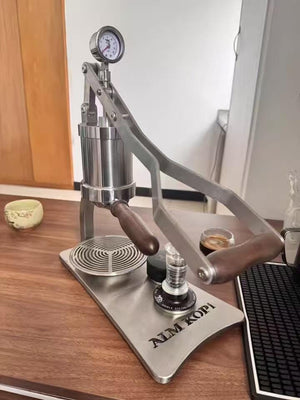 Aleman 2P espresso automāts ar manuālu sviru | Pamatne un pilēšanas paliktnis no nerūsējošā tērauda