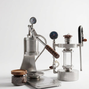Aleman Sniper espresso automāts ar manuālu sviru | Precision Tower no nerūsējošā tērauda