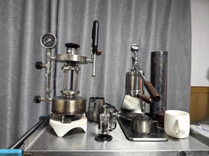 Aleman Sniper espresso automāts ar manuālu sviru | Precision Tower no nerūsējošā tērauda