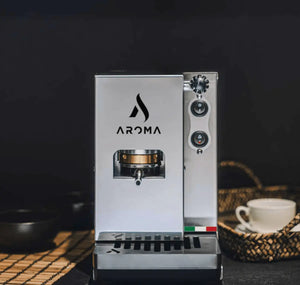 Aroma Plus Silver – Premium itāļu E.S.E kapsulu Espresso automāts - Barista un Espresso