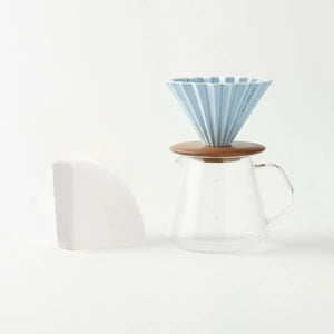 Japāņu roku pagatavošanas komplekts - Origami dripper + 100 gab. filtri - Barista un Espresso