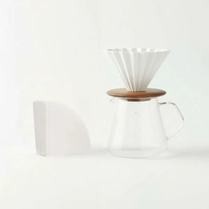 Japāņu roku pagatavošanas komplekts - Origami dripper + 100 gab. filtri - Barista un Espresso