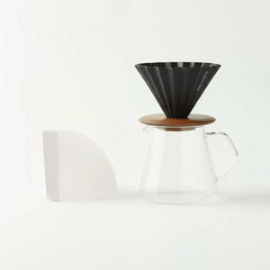 Japāņu roku pagatavošanas komplekts - Origami dripper + 100 gab. filtri - Barista un Espresso