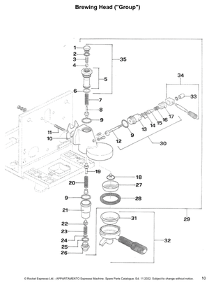 Rocket E61 mittenfjäder - Reservdel OEM nummer: A999905754
