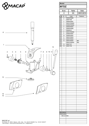 Macap Sidopanel Vänster M7DZ - Reservdel OEM nummer: C00071707