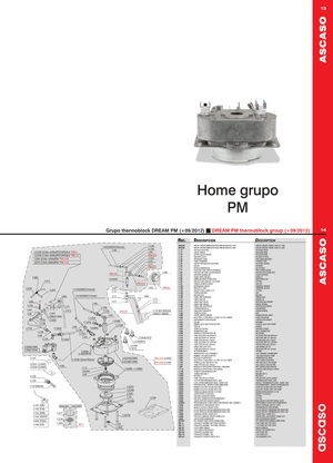Ascaso Värme rör till element block - Reservdel OEM nummer: I.2285